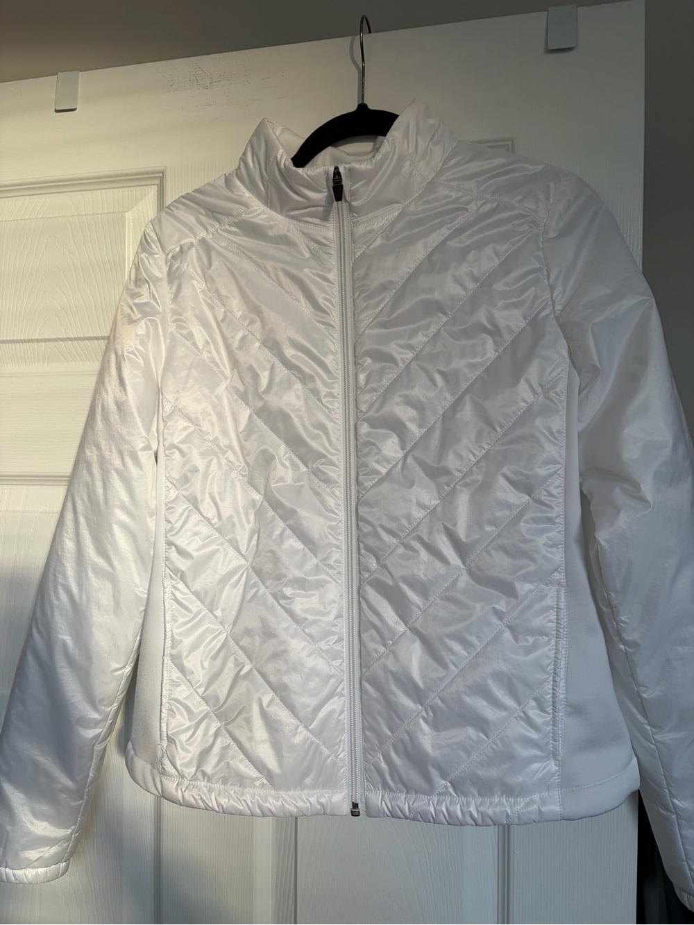 Puma White Quilted Chevron Jacket